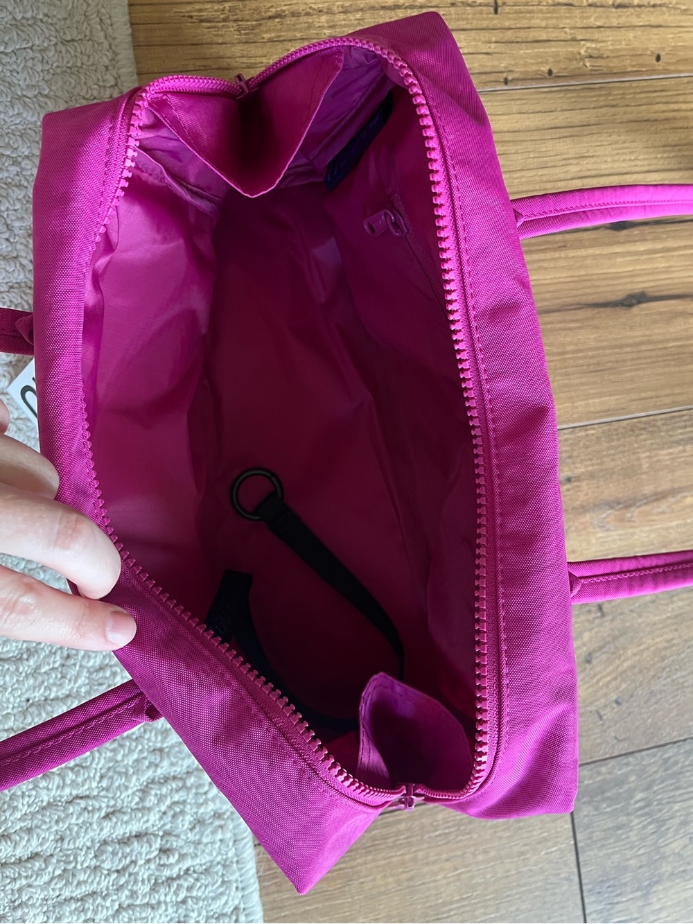 BAGGU Deep Fuchsia Bowler Bag BNWT - Picture 7 of 15